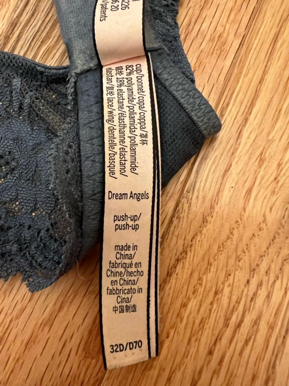 Blue Victoria’s Secret Dream Angels Push Up Bra 32D - Picture 3 of 5